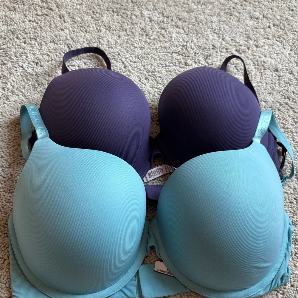 Bundle - Victoria's Secret T-Shirt Push-Up Perfect Shape Micro-Rib bras